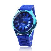 Relógio de pulso elegante Azul - 00213776
